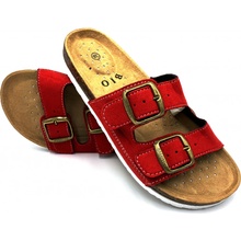 Dámské korkové biopantofle červené