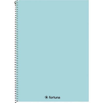 Fortuna Спирална тетрадка FORTUNA Monocolor A/4 70 листа пастелно синьо 01.08677 (01.08677)
