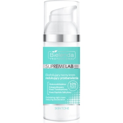 Bielenda Supremelab Skin Tone ексфолиращ нощен крем за кожа с хиперпигментация 50ml