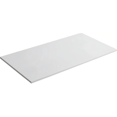 Cerano Kúpeľňová doska z liateho mramoru Elanys biela matná 100x1,2x46 CER-662035