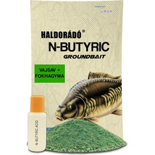 Haldorado Krmivo N-Butyric Grundbait Butyric Cesnak 800 g + 50 ml