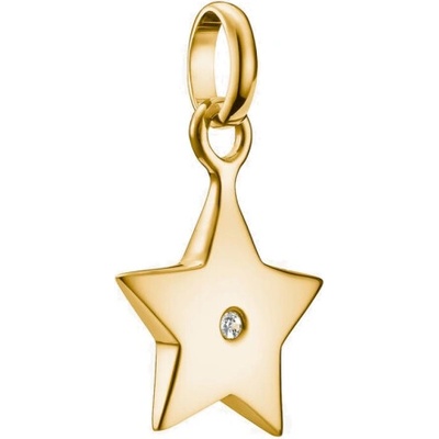 Thomas Sabo connect přívěsek charm Star with white stone gold-plated CC1238 414 14