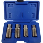 Silver Екстрактори за счупени винтове и шпилки 4 бр. 6/8/10/12 мм 67398 (s11033)