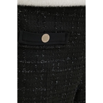 Morgan Къс панталон Morgan SHICK в черно с десен с висока талия SHICK (SHICK)