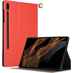 Samsung Galaxy Tab S8 Ultra Кожен Калъф и Протектор