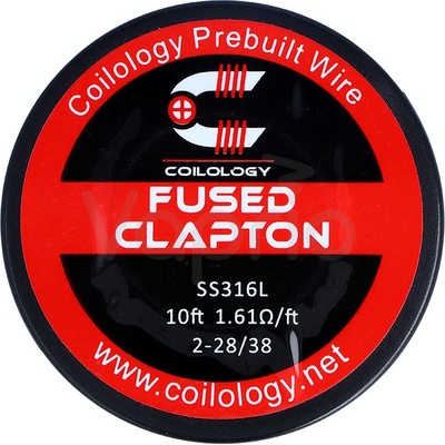Coilology odporový drát Fused Clapton SS316L 26/38