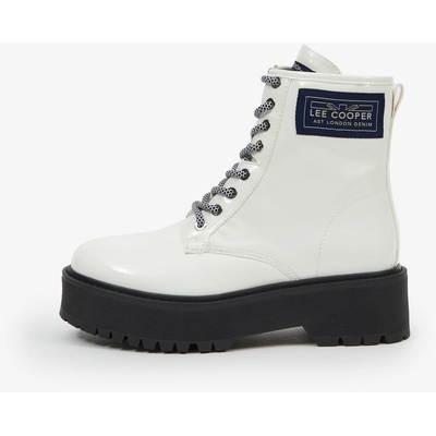 Lee Cooper Бели дамски ankle обувки на платформа Lee Cooper Lee Cooper | Byal | ЖЕНИ | 41