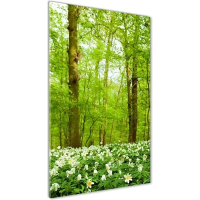 Vertikálny foto obraz sklo tvrdené Kvety v lezie 50x100 cm