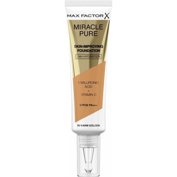 Max Factor Miracle Pure Skin dlhotrvajúci make-up SPF30 76 Warm Golden 30 ml