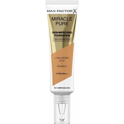 Max Factor Miracle Pure Skin dlhotrvajúci make-up SPF30 76 Warm Golden 30 ml