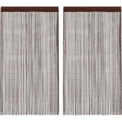 vidaXL Пердета ресни, 2 бр, 140x250 см, кафяви (132411)