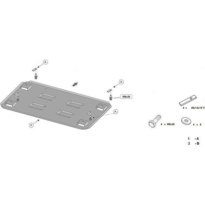 Kryt pod motor MERCEDES-BENZ VITO Minibus (638) - Plech - 8595698043634
