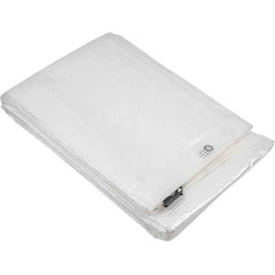 Bradas Vyztužená plachta PLC1004/5 100 g/m² transparentní 4 x 5 m – Zboží Mobilmania