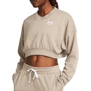 Under Armour Суитшърт Under Armour Rival Terry Oversized Crop Crew 1382738-204 Размер M