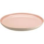 Emile henry (Франция) Керамична чиния emile henry dinner plate основна - цвят розов с екрю (eh 8928-r4)