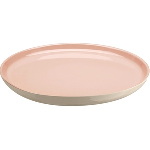 Emile henry (Франция) Керамична чиния emile henry dinner plate основна - цвят розов с екрю (eh 8928-r4)