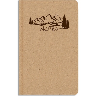 Notes čistý A5 kraft hory