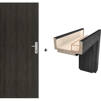 Naturel technické levé 80 cm jilm antracit SETDPOJA80L