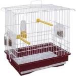 Ferplast - Cage Guisy White - Клетка за канарчета, екзотични и други малки птици - размер 39 x 26 x 37 см