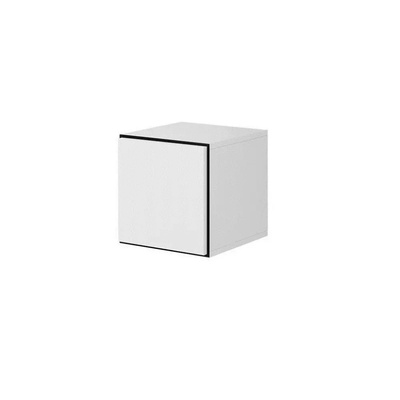 Cama meble Cama пълен шкаф за съхранение ROCO RO5 37/37/39 бял/черен/бял (RO5 BI/CZ/BI)