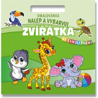 Omalovánky Nalepuj a vybarvuj! Zvířátka – Hledejceny.cz