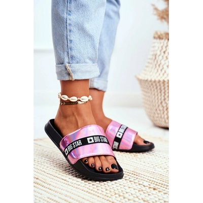 Big star shoes Дамски модни чехли Big Star - розови BIG STAR SHOES | Rozov | ЖЕНИ | 36