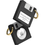 elago Силиконов ключодържател за Apple AirTag - Elago AirTag Floppy Disk Case (черен) (EAT-DISK-BK)