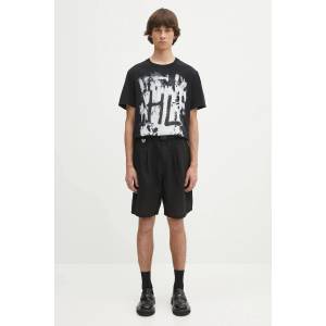 Helmut Lang Памучна тениска SCRIBBLE. T4. MAL. LT (P02HM511)