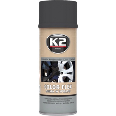 K2 COLOR FLEX 400 ml Čierny - syntetický kaučuk