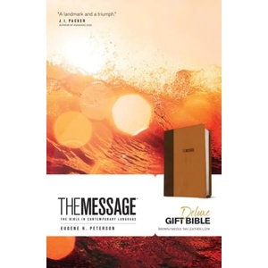 Message Deluxe Gift Bible, Brown | Eugene H. Peterson (ISBN: 9781631465789)
