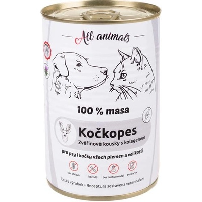 All Animals Mačkopes zverinové kúsky s kolagénom 400 g