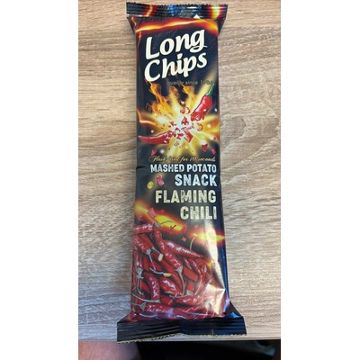 Long chips bramborový snack Ohnivé Chilli 75 g