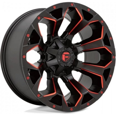 Fuel D787 ASSAULT 9x17 5x114.3 ET-12 matte black red Milled