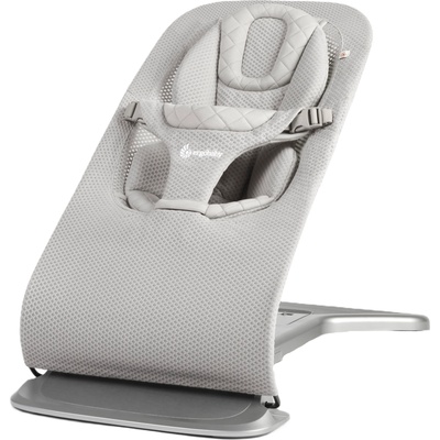 Ergobaby Бебешки шезлонг 3 в 1 Ergobaby - Evolve, Light Grey (EVLBNCLTGRYMSH)