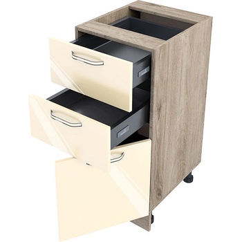 ИРИМ Долен кухненски шкаф Сити АРФ-Бежово гланц-05-53 десен 40 см