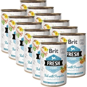 Brit Консерва Brit Fresh Fish with Pumpkin 12 x 400 г