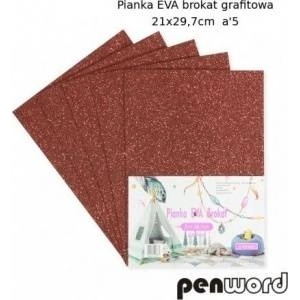 Penword Graphite glitter foam 21x29.7cm 5pcs