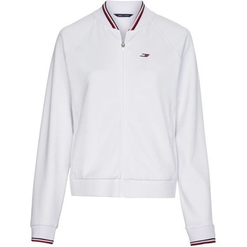 Tommy Hilfiger Дамска блуза с дълъг ръкав Tommy Hilfiger Relaxed Sueded Modal GS Bomber - Бял