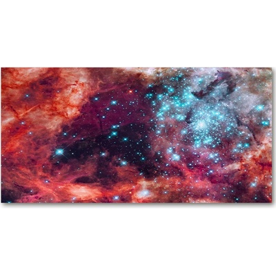 Fotoobraz sklenený na stenu do obývačky Magellanov oblak 100x50 cm