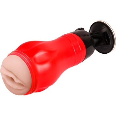 Crazy Bull Flora Vagina 12 Voice Vibrační masturbátor s přísavkou a hasovým ovládáním tělový