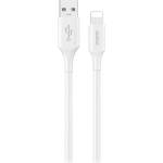 Dudao L2sL USB-A - Lightning 6A кабел 1, 2 м - бял (L2sL-new)
