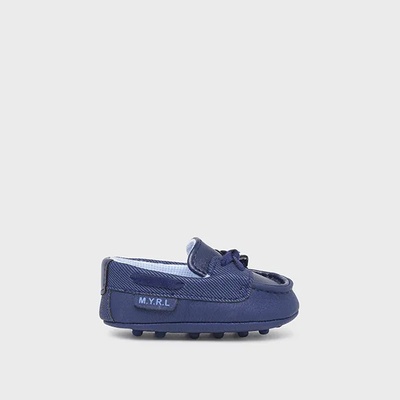 Mayoral Декоративни мокасини за бебе момче в тъмно синьо Майорал