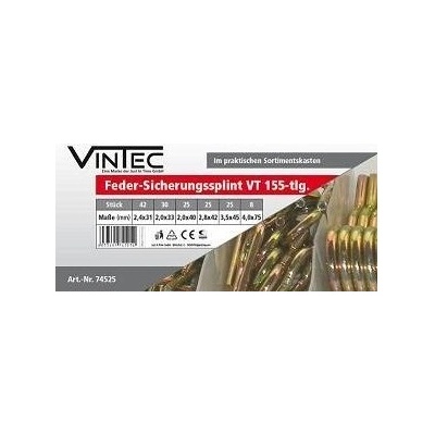 Vintec Pružinové závlačky VT155 74525V