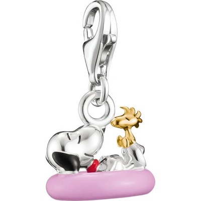 Thomas Sabo prívesok Peanuts Charm Snoopy with Woodstock in swim ring 2244 427 7