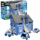 WADER Play House - Policejní stanice plast + 3ks auta + 1ks helikoptéra