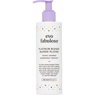EVO Fabuloso Platinum Blonde Toning Shampoo 250 ml