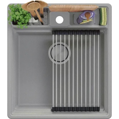 Твоят Стил Сива кухненска гранитна мивка Ню Йорк 50 Multispace 480 x 530 мм