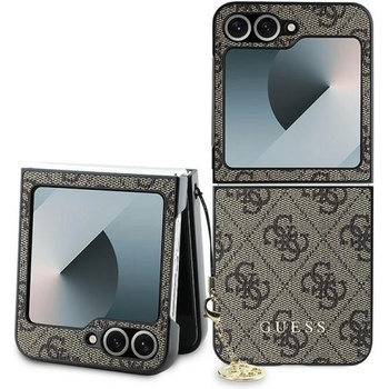 GUESS Гръб Guess 4G Charm Case за Samsung Galaxy Z Flip 6 - Кафяв (3666339322106)