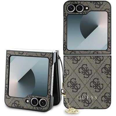 GUESS Гръб Guess 4G Charm Case за Samsung Galaxy Z Flip 6 - Кафяв (3666339322106)