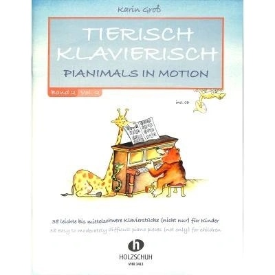 Jednoduché skladby pre klavír Tierisch Klavierisch 2